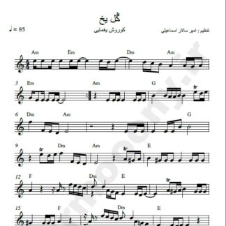 نت کیبورد گل یخ کوروش یغمایی