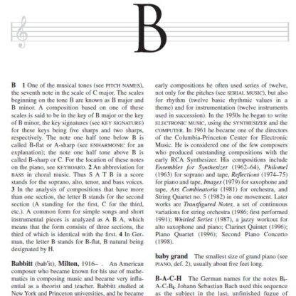 دیکشنری موسیقی dictionary of music