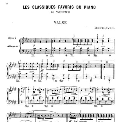 کتاب کلاسيک فاوريز براي پيانو جلد سوم    تئودور لک Les Classiques Favoris Du Piano 3