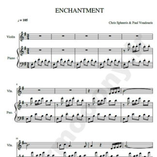 نت پیانو Enchantment اثر Chris Spheeris & Paul Voudouris