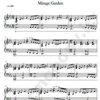 نت پیانو mirage garden