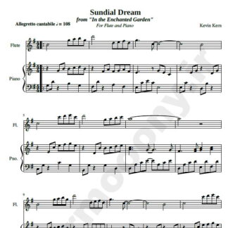 نت پیانو و فلوت sundial dreams کوین کرن Kevin Kern