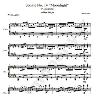 سونات مهتاب بتهوون  Sonate No. 14  Moonlight 3rd Movement