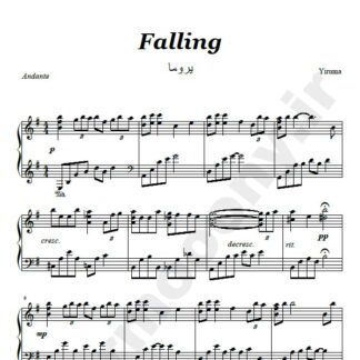نت پیانو falling یروما yiruma