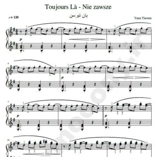 نت پیانو Toujours La یان تیرسن yann tiersen
