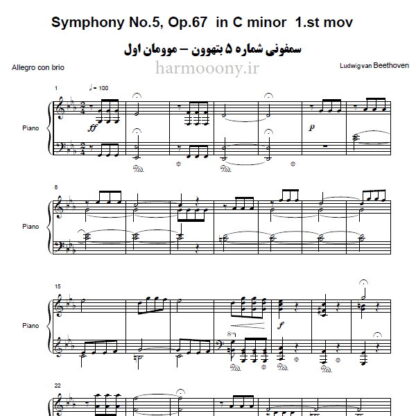 سمفونی شماره 5 موومان اول بتهوون,Symphony No.5 In C minor Op.67 1st movemen