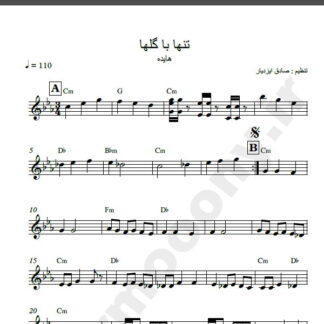 نت کیبورد تنها با گلها هایده