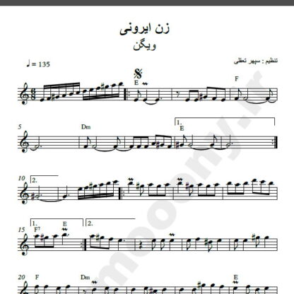 نت کیبورد زن ایرونی ویگن