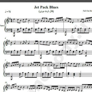 نت پیانو jet pack blues fall out boy فال اوت بوی