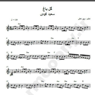 نت کیبورد گل باغ سعید محمدی