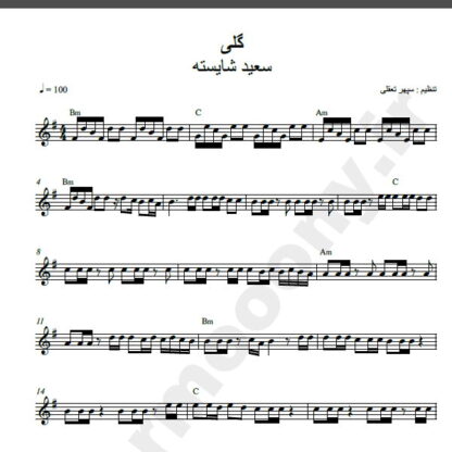 نت کیبورد گلی سعید شایسته