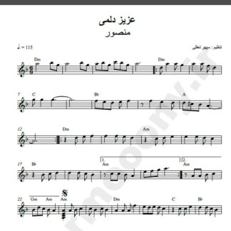 نت کیبورد تو عزیز دلمی منصور