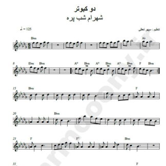 نت کیبورد دو کبوتر شهرام شب پره