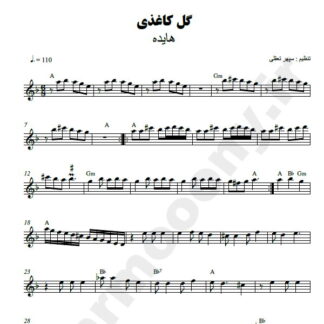 نت کیبورد گل کاغذی هایده