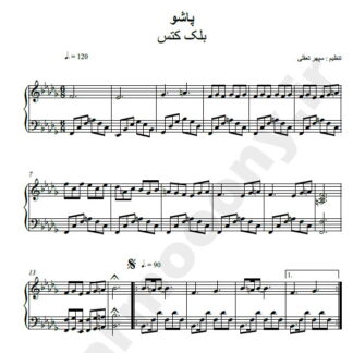 نت پیانو پاشو بلک کتس