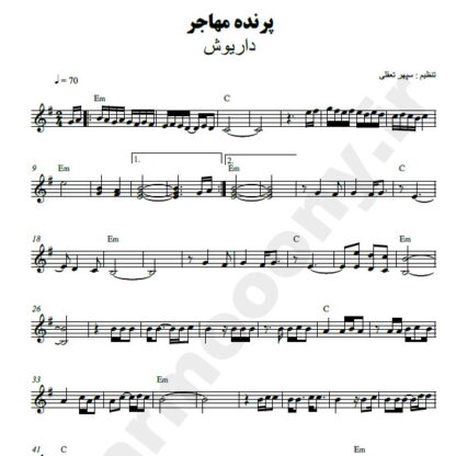 نت کیبورد پرنده مهاجر داریوش