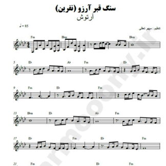 نت کیبورد سنگ قبر آرزو آرتوش