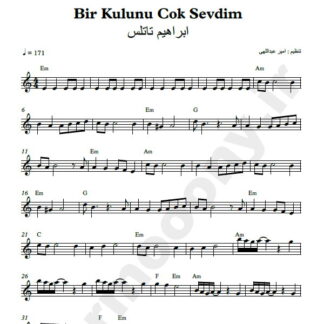 نت کیبورد Bir Kulunu Cok Sevdim ابراهیم تاتلس