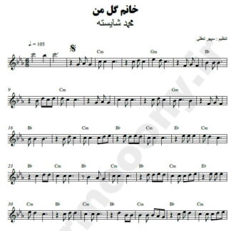 نت کیبورد خانم گل من محمد شایسته