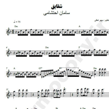 نت کیبورد شقایق سامان احتشامی