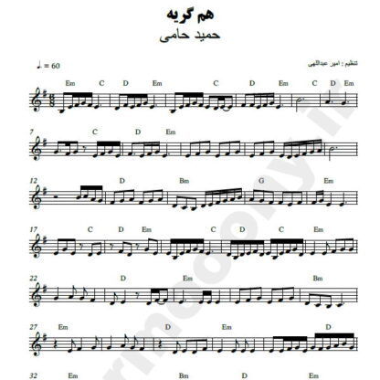 نت کیبورد هم گریه حمید حامی