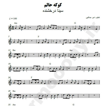 نت کیبورد کوکه حالم سینا درخشنده