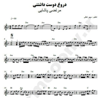 نت کیبورد دروغ دوست داشتنی مرتضی پاشایی