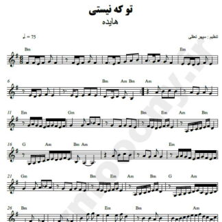 نت کیبورد تو که نیستی هایده