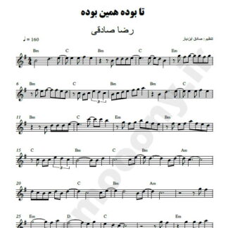 نت کیبورد تا بوده همین بوده رضا صادقی