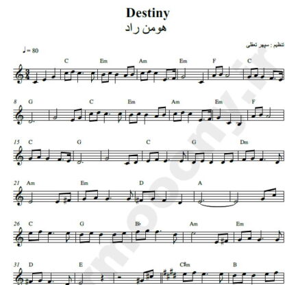 نت کیبورد Destiny هومن راد