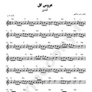 نت کیبورد عروس گل اندی
