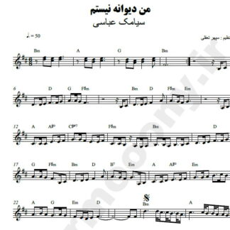 نت کیبورد من دیوانه نیستم سیامک عباسی