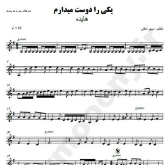 نت کیبورد یکی را دوست میدارم هایده
