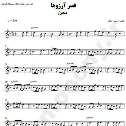نت کیبورد قصر آرزوها معین
