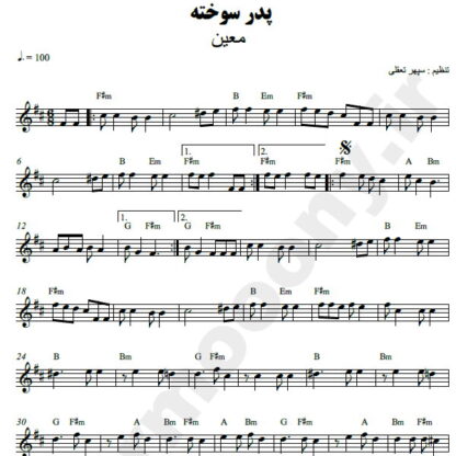 نت کیبورد پدر سوخته معین
