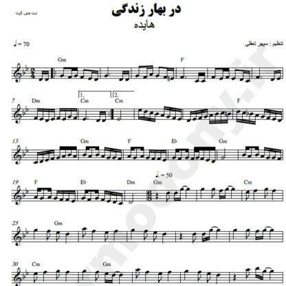 نت کیبورد در بهار زندگی هایده