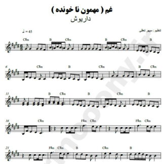 نت کیبورد غم داریوش