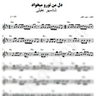نت کیبورد دل من تو رو میخواد شادمهر عقیلی