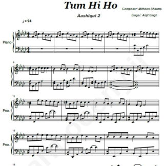 نت پیانو Tum Hi Ho