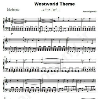 نت پیانو westworls رامین جوادی