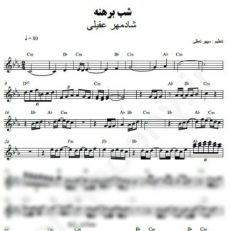 نت کیبورد شب برهنه شادمهر عقیلی