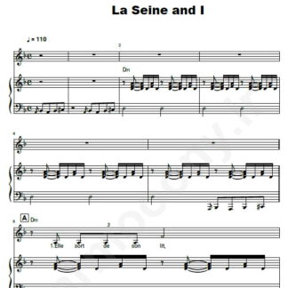 نت پیانو Vanessa Varadis la Seine