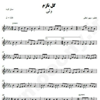 نت کیبورد گل نازم ولی