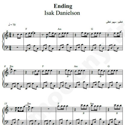 نت پیانو Ending Isak Danielson