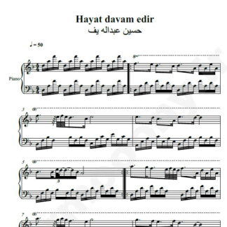 نت پیانو Heyat Davam Edir