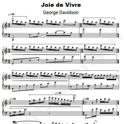 نت پیانو joie de vivre