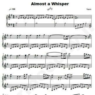 نت پيانو Almost A Whisper يانی