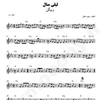 نت کیبورد لیلی منال ویگن