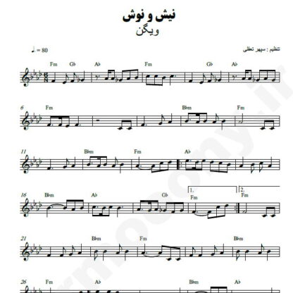 نت کیبورد نیش و نوش ویگن
