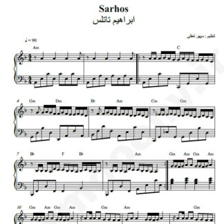 نت پیانو Sarhos ابراهیم تاتلیس
